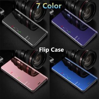 For OnePlus 7T Case 1+6 1+7 1+6T 1+7T 1+7 Pro Flip Case one plus 7 translucent view plating mirror protector