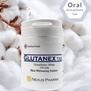 ส่งฟรี*Glutanex tab อาหาเสริมกลูต้าไธโอน100% ชนิดเม็ด 100 เม็ด   Glutathione tablet premium high quality high potency