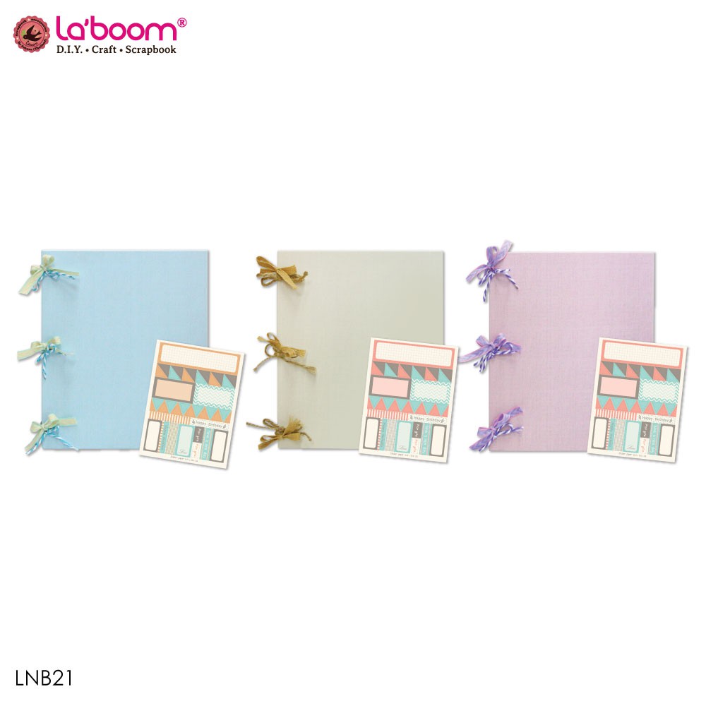 La'boom (ลาบูม) สมุดพาสเทล สแครปบุ๊ค สมุดไม่มีลายเส้น รหัส LNB21 , LNB21S