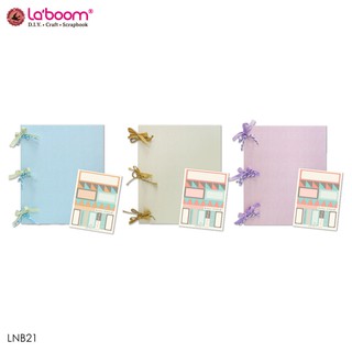 Laboom (ลาบูม) สมุดพาสเทล สแครปบุ๊ค สมุดไม่มีลายเส้น รหัส LNB21 , LNB21S