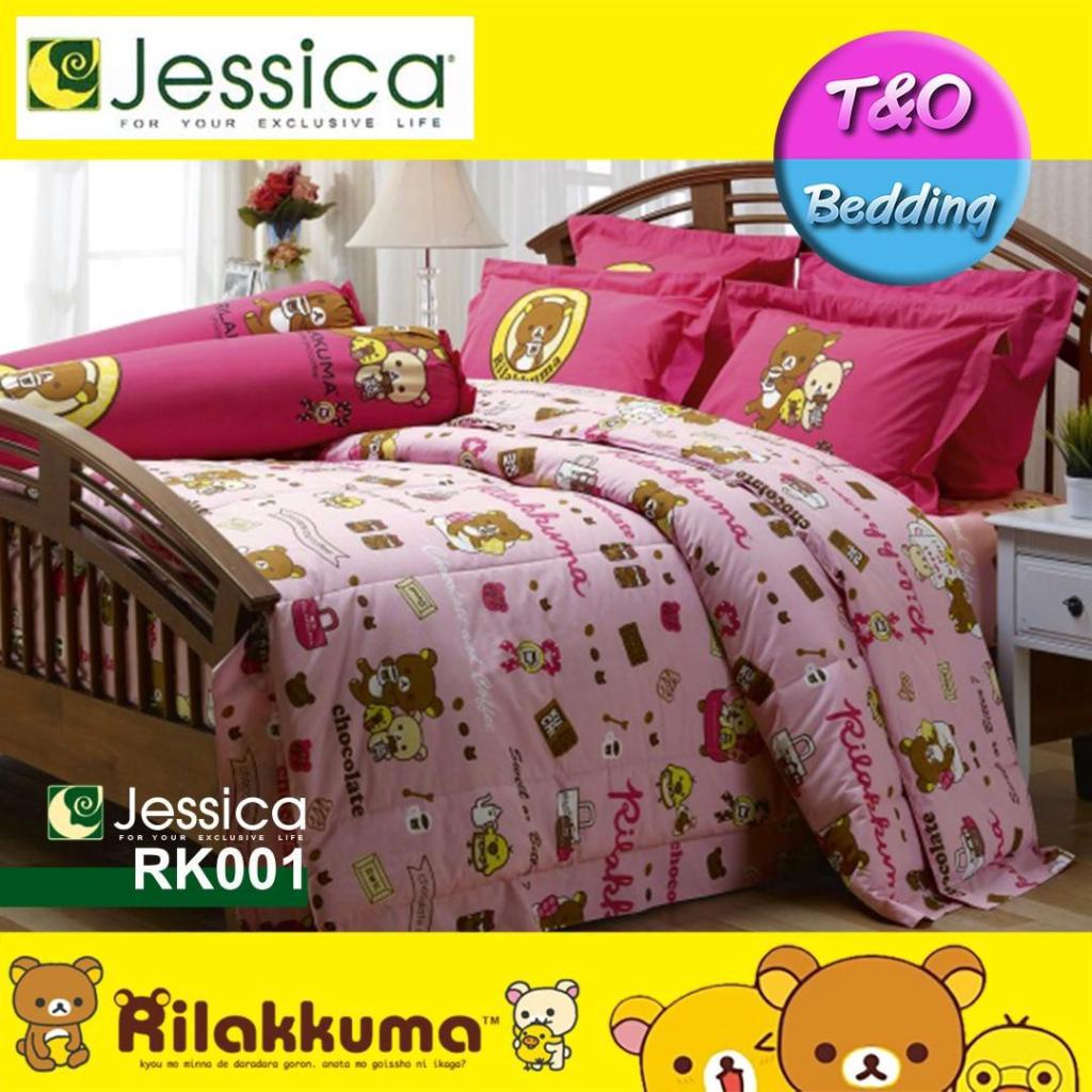 Jessica ชุดผ้าปู 6 ฟุต (5 ชิ้น) (ไม่รวมผ้านวม) ริลัคคุมะ (Rilakkuma) / RK2018essica ชุดผ้าปู 6 ฟุต (5 ชิ้น) (ไม่รวมผ้านว