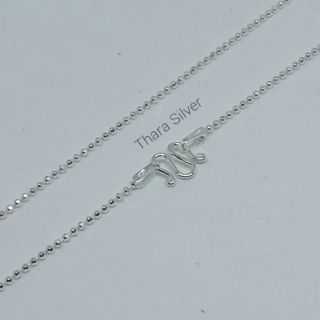สร้อยคอเงินแท้ลายไดมอทคัท ลายหนา 1.2 มม.และ 1.5 มม.