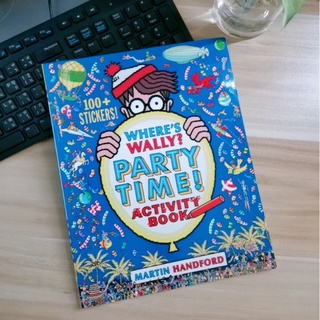 [วินเทจ]​ Wheres Wally? Party Time Activity Book เกมส์สมุดภาพภาษาอังกฤษ​สุดคลาสสิค🎈