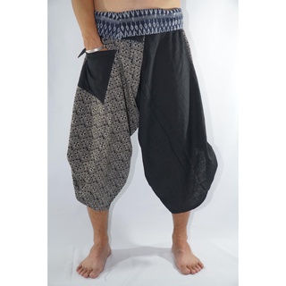 Samurai Pants กางเกงซามูไรเอวมัดลายเขียนเทียนใหญ่