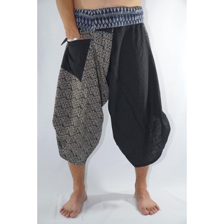 Samurai Pants กางเกงซามูไรเอวมัดลายเขียนเทียนใหญ่