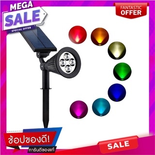 ไฟจัดสวน SOLAR CARINI 229420410 2 วัตต์ RGB สีดำ ไฟตกแต่งสวนโซล่าเซลล์ SOLAR GARDEN SPIKE LIGHT CARINI 229420410 2W RGB