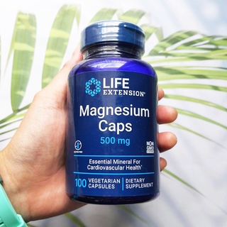 แมกนีเซียม Magnesium Caps 500 mg 100 Vegetarian Capsules (Life Extension®)