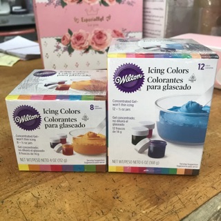 สีเจล Wilton (8 สี / 12 สี) ขนาดกระปุกละ 14 กรัม