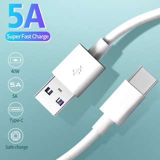 Ankndo สายเคเบิ้ลชาร์จเร็ว 5A Type C สาย USB Andriod 1 เมตรสําหรับ Huawei Samsung OnePlus XiaoMi Oppo