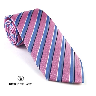 Giorgio Del Sarto Necktie Pink Fabric Texture เนคไทสีชมพูมีเท็กเจอร์