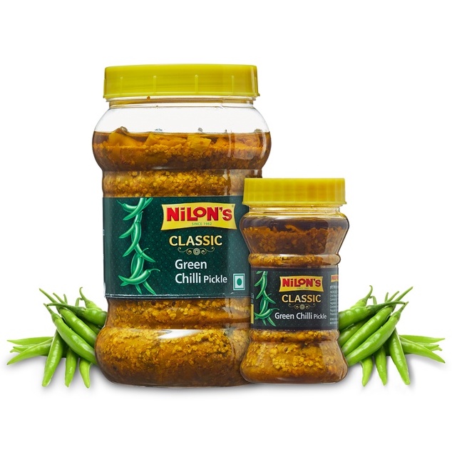 Nilon's Classic Green Chilli Pickle 200g