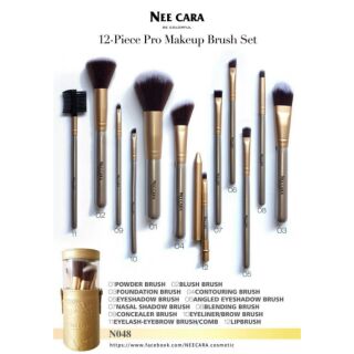 🔥N048 12-Piece Pro Makeup Brush Set