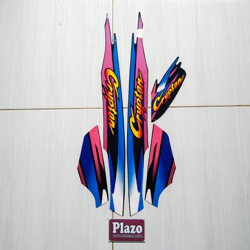 สติ๊กเกอร์ yamaha crypton 2000 สําหรับติดตกแต่งรถยนต์สีฟ้า - plazo_id ...