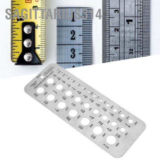 Sagittarius314 เกจวัดการเจาะ แบบสเตนเลส สำหรับดอกสว่านเจาะลวด 29 ขนาด