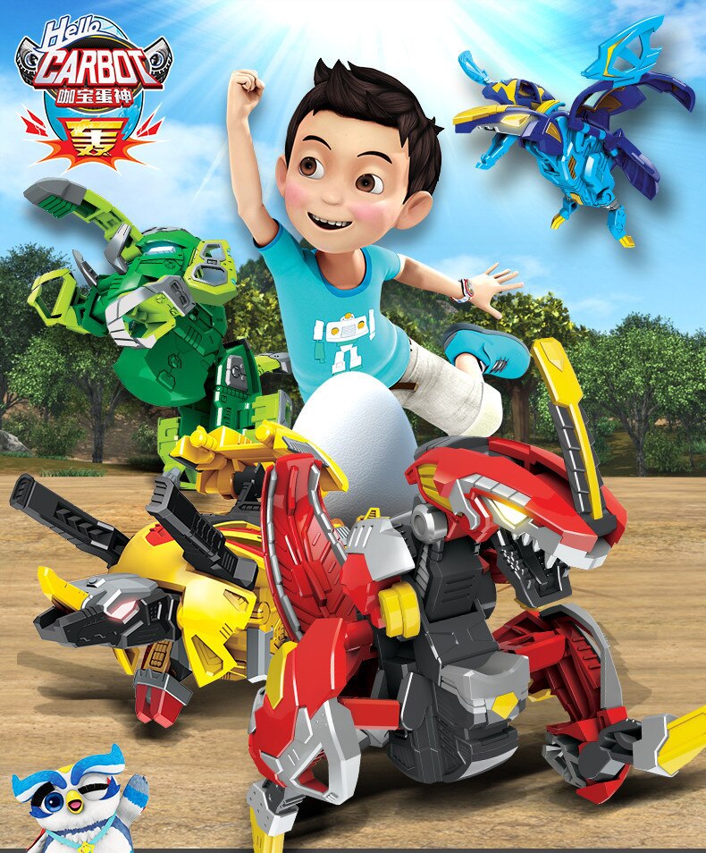 Deformation Dinosaur Eggs Automatic Transform Toys Carbot Egg Boys ...