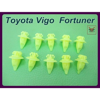 TOYOTA VIGO FORTUNER WHEEL LOCKING CLIP SET (10 PCS.) "GREENISH YELLOW" // กิ๊บล็อคโป่งล้อ สีเขียวอมเหลือง (10 ตัว)