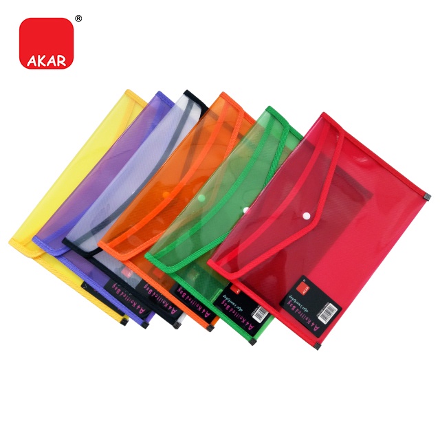 Beg Rajut A4 Saiz AKAR (1 ชิ้น) – กระเป๋าแฟ้มถัก AKAR A4 / กระเป๋าซิปตาข่ายสําหรับเครื่องเขียน, เอกส