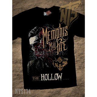 ผ้าฝ้าย 100% 134 Memphis May Fire  ROCK เสื้อยืด เสื้อวง เสื้อดำ สกรีนลายอย่างดี ผ้าหนานุ่ม ไม่หดไม่ย้วย  T SHIRT