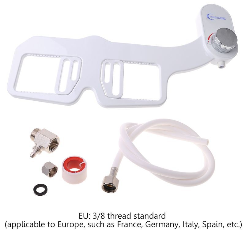 สปริงเกอร์ในห้องน้ำ：Dual Nozzles Bidet Toilet Seat Attachment Fresh