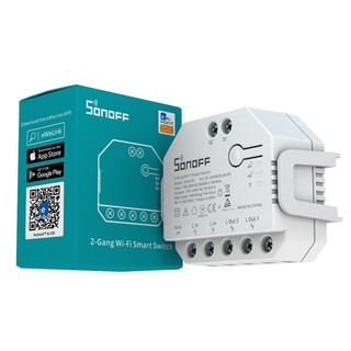 Sonoff Dualr3 Dual อุปกรณ์โมดูลสวิตช์รีเลย์เชื่อมต่อ Wifi Diy 2 Gang / Way สวิตช์ Timing Smart Home Ewelink App