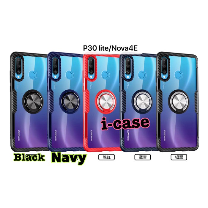 เคส Huawei P30 Lite Hybrid iRing Standing Clear P30LITE