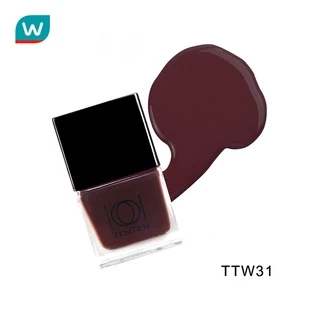 Ten Ten เท็นเท็น เนล คัลเลอร์ 12มล. สีน้ำตาล #TTW31