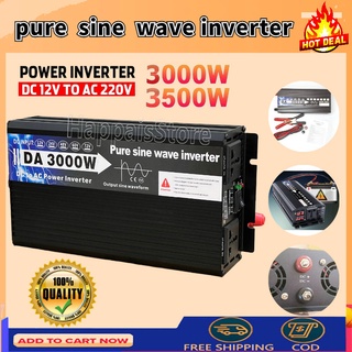 Inverter 1600W 3000W pure sine wave 12V 24v อินเวอร์เตอร์เพียวซายเวฟ DA inverter พร้อมส่ง. 12V/24V to 220V 3000W Pure si