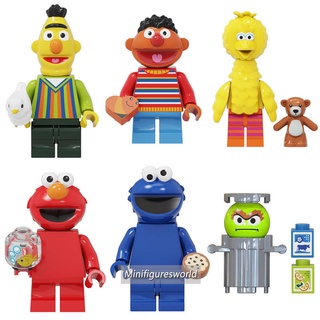 ของเล่นฟิกเกอร์ Emie Bert Big Bird Elmo Cookie Monster Oscar The Grouch Sesame Street ขนาดเล็ก ของขวัญ สําหรับเด็ก CY1003