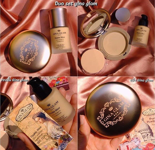 Duo set ~ gina glam กันน้ำ (G45+G40) เซตคู่แป้งพับ & รองพื้น มาอีกเซต ในราคาส่งถูกสุด สั่งเป็นเซตได้ราคาถูกลงเเน่นอน