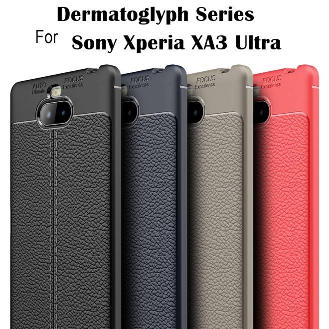 เคส สำหรับ Sony Xperia 10 Plus (10+) Dermatoglyph Full Cover Leather TPU Case