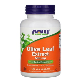 NOW Foods, Olive Leaf Extract, 500 mg, 120 Veg Capsules