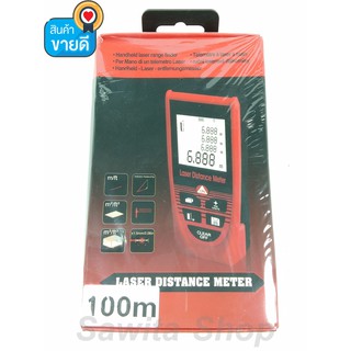 วัดระยะทางเลเซอร์ 100 เมตร Laser Distance Measure หาพิกัดเครื่องวัดเครื่องวัดระยะ 100 เมตร (131 ฟุต) #0128