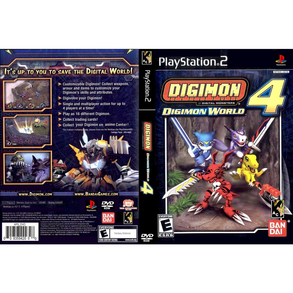 แผ่นเกมส์ PS2 Digimon World 4   คุณภาพ ส่งไว (DVD)