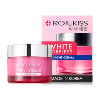 Rojukiss White Poreless Night Repair Cream โรจูคิส ไวท์ พอร์เลส ไนท์ แพร์ ครีม 45ml.