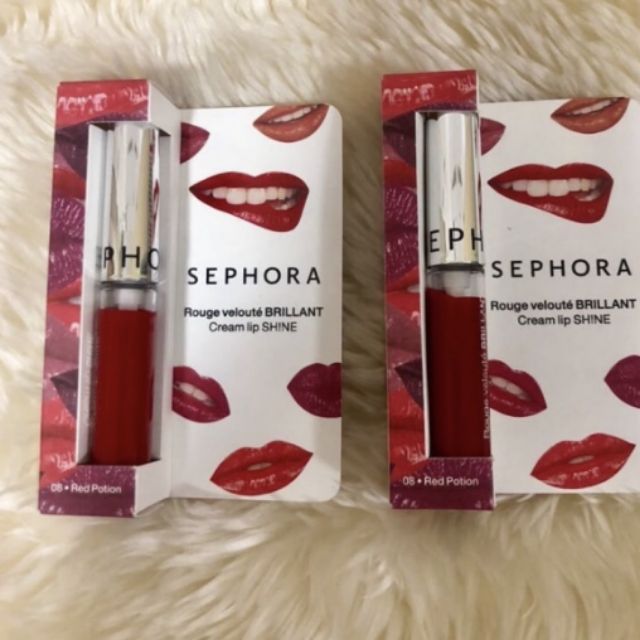 Sephora Lip Shine สีแดงฉ่ำวาว No.08 Red Potion