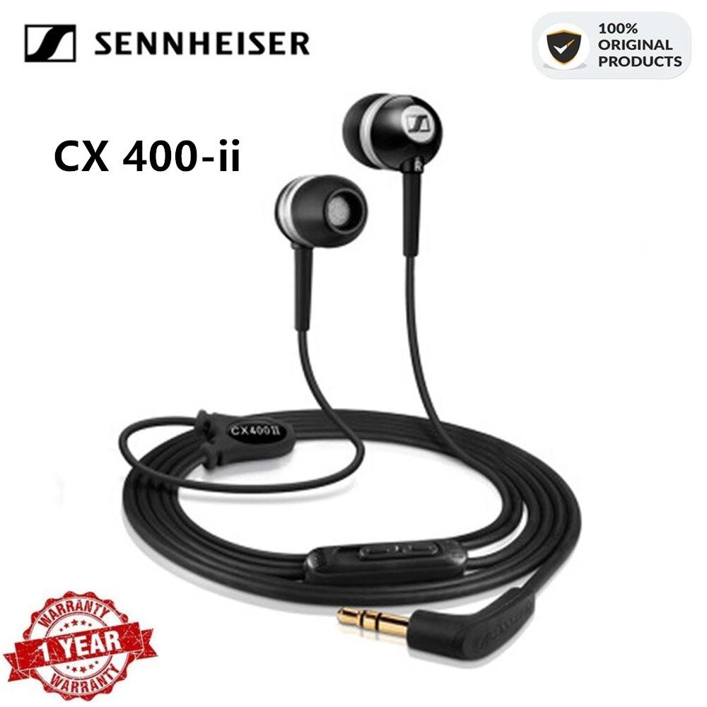 Original สําหรับ Sennheiser CX400-ii 3.5 มม.หูฟังแบบมีสาย Precision Bass-ขับเคลื ่ อน Canal หูฟังเพลงหูฟังตัดเสียงรบกวน Tangle-ฟรี fone