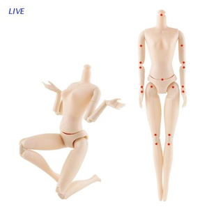Live ใหม่ 20 ข้อต่อตุ๊กตาหญิง 26ซม.1/6 Naked Body ตุ๊กตาเจ้าหญิงพลาสติกของเล่นสําหรับเด็กผู้หญิง