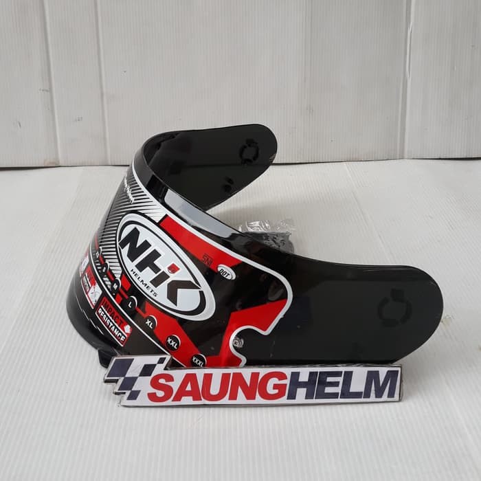 Nhk FLAT HELMET GLASS VISOR TERMINATOR SMOKE PLUS RACHET