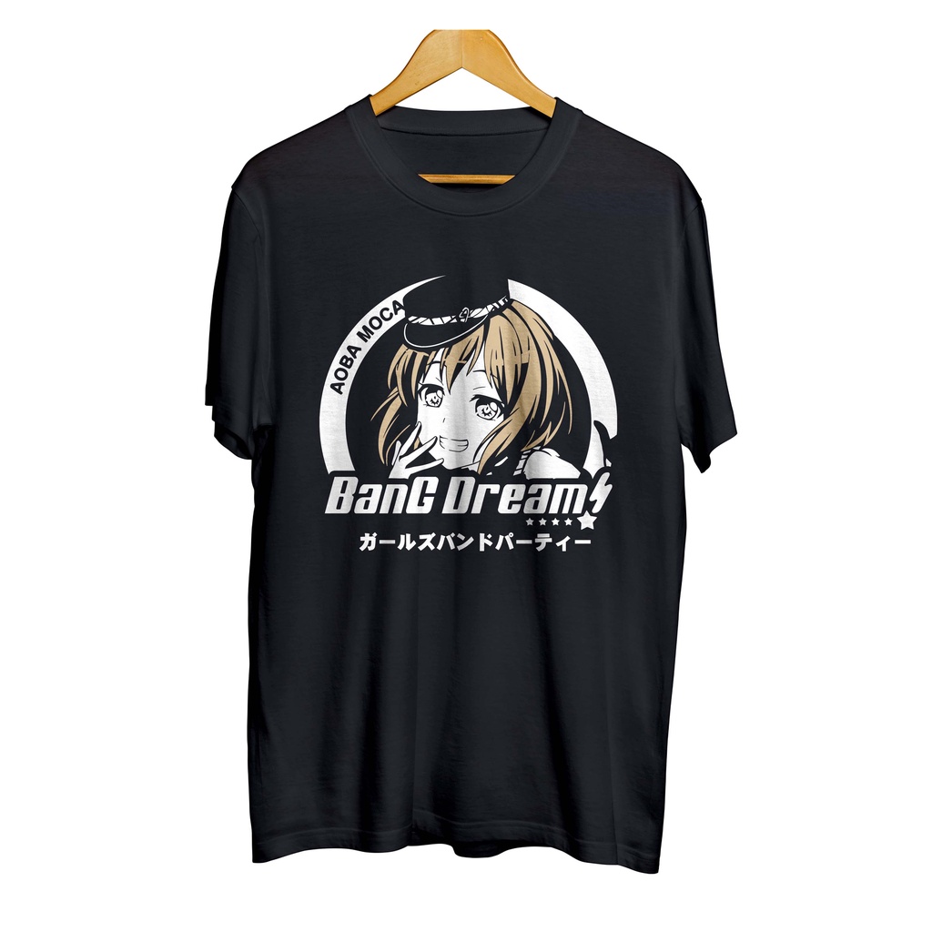 เสื้อยืดใหม่ 2022เสื้อยืดผ้าฝ้าย 100% พิมพ์ลาย MOCA AOBA glow - BANG DREAM สไตล์ญี่ปุ่น ยุค 30L XL  