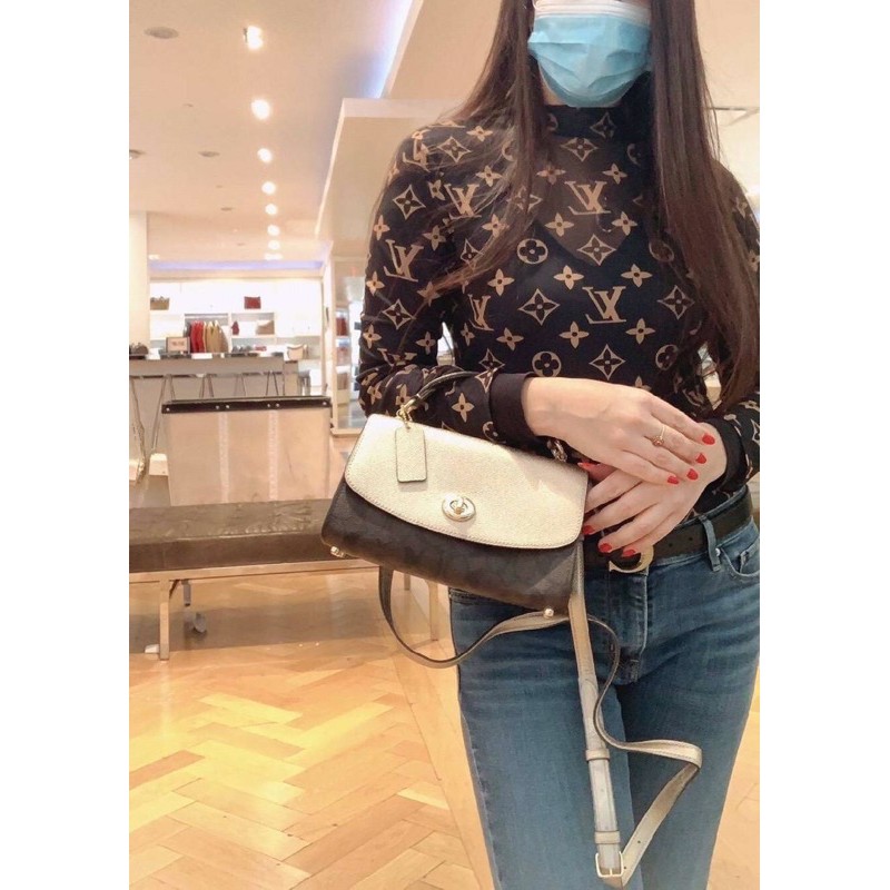 Coach C1441 Tilly Satchel 23 In Signature Canvas