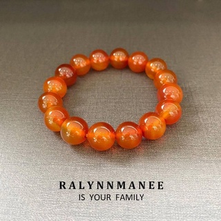 ข้อมือหินคาร์เนเลี่ยน ( Carnelian ) ขนาดหินกดเลือกในตัวเลือกสินค้า  ร้อยด้วยไหมยืด ขอชมรูปถ่ายสินค้าก่อนได้ค่ะ