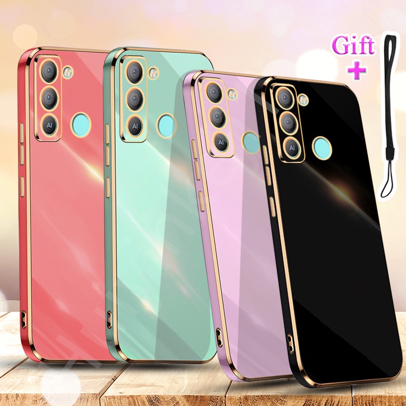 Tecno Pop 5 LTE BD4 ปลอกชุบสําหรับ Tecno Pop 5 LTE BD4 Traight Edge Electroplated เคสโทรศัพท์