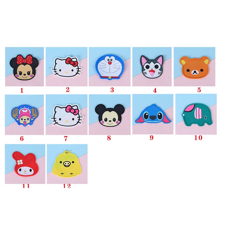 แผ่นรองแก้ว PVC รูปการ์ตูน S0261 นุ่มๆ Disney Sanrio น่ารัก ที่รองแก้วน้ำ สีสันสดใส