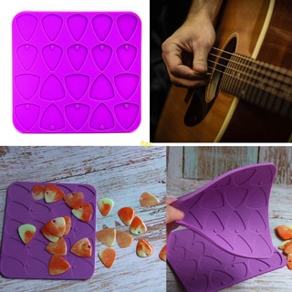 flgo Universal Guitar Picks Resin Mold Silicone Guitar Plectrums Resin Casting Mold