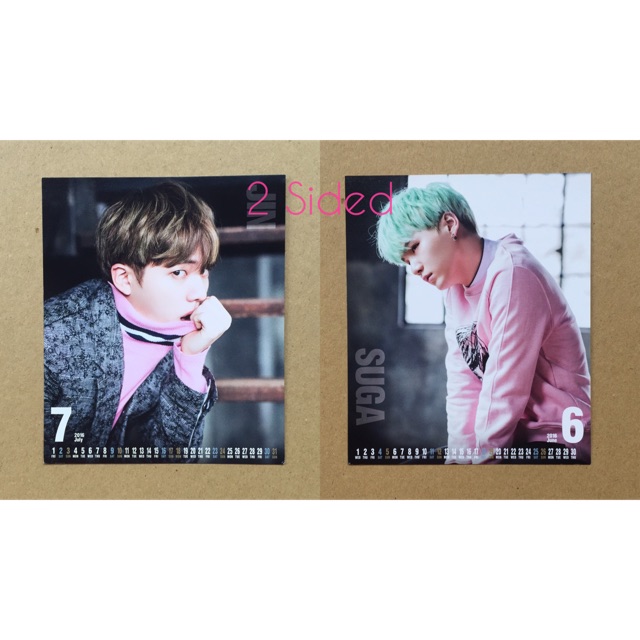 Bts RUN Japan ปฏิทินพิเศษ HMV Suga Jin 2 ด้าน