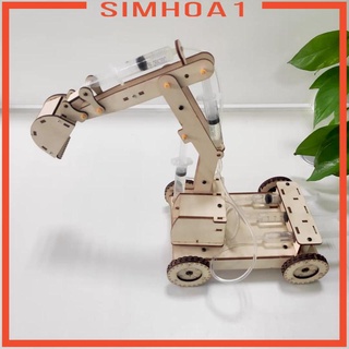 DIY Excavator Model Handmade Hydraulic Puzzle Caterpilar Toys for Kids Boys