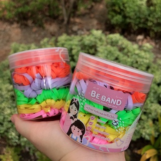 BEBAND หนังยางรัดผม [ยางเส้นใหญ่Large : ใช้รัดผมผู้ใหญ่หรือเด็กผมยาวหนา] คละ5สี : ส้ม-ม่วง-เขียว-เหลือง-ชมพู