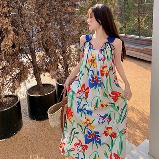 🌺🌸🌺Flora Maxi Long Dress🌺🌸🌺ป้ายypy มี2ลายให้เลือกค่ะ