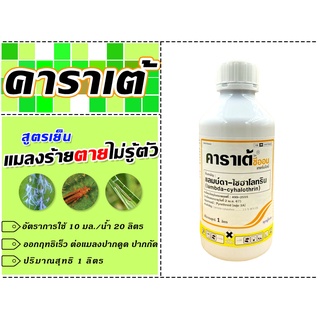 คาราเต้ วิท ซีออน แลมบ์ดา-ไซฮาโลทริน 2.5% W/V CS สารกำจัดศัตรพืช เพลี้ยไฟ เพลี้ยไก่แจ้ ขนาด 1 ลิตร