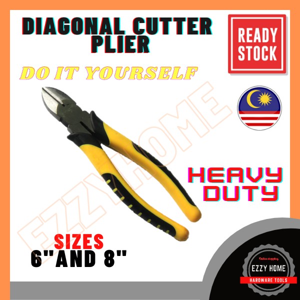 HEAVY DUTY DIAGONAL CUTTER PLIER / สีดํา/ CABLE PLIER /เครื่องตัดหน้าจอ/กระจก